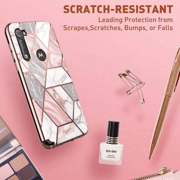 Moto G Stylus Cosmo Case(open box)-Marble Pink