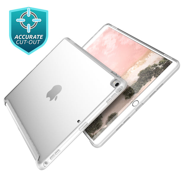 iPad Pro 10.5 (2017) Halo Smart Keyboard Compatible Clear Bumper Case-Clear
