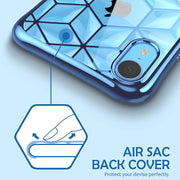 iPhone XR Cube Case-Blue