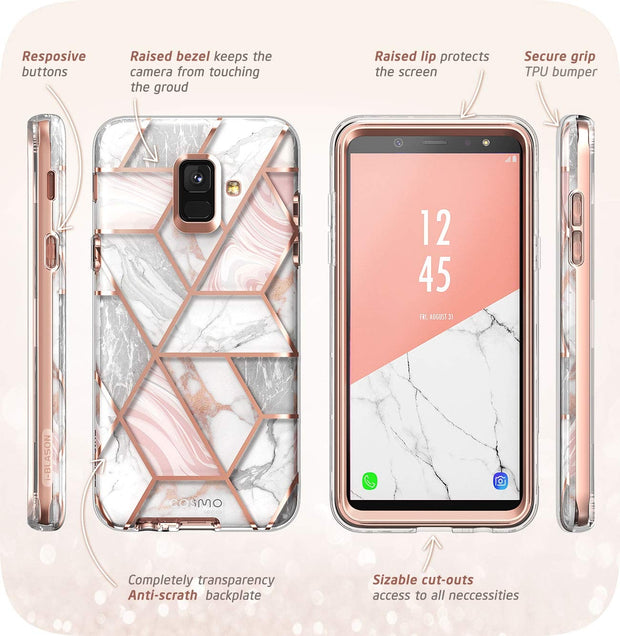 Galaxy A6 Cosmo Case - Marble Pink