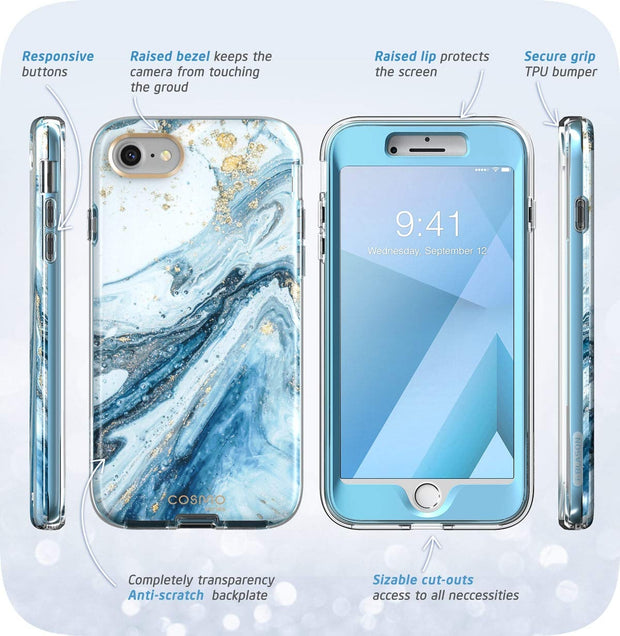 iPhone 8 | 7 Cosmo Case(open box)-Marble Blue