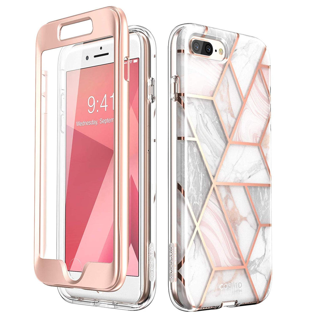 iPhone Plus Plus Cosmo Case-Marble Pink i-Blason - Main Image
