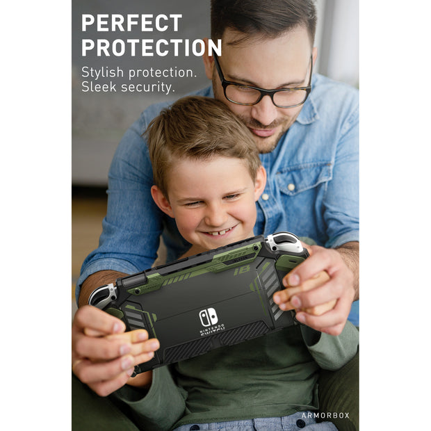 Nintendo Switch OLED Armorbox(open box)-Dark Green