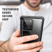 Galaxy S20 Ultra Ares Clear Rugged Case - Black