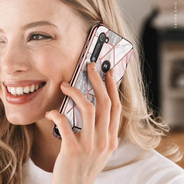 Moto G Stylus Cosmo Case(open box)-Marble Pink