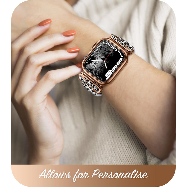 Apple Watch 40/41mm Cosmo Luxe Case - White Leopard