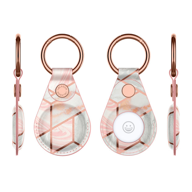 AirTag Cosmo Case - Marble Pink (4 Pack)