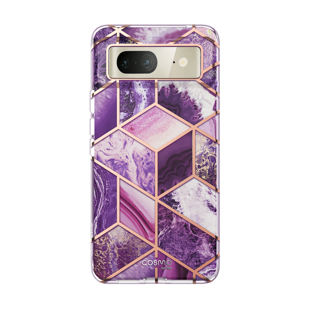 Google Pixel 7 Cosmo Case  - Marble Purple