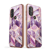 Moto G Power Cosmo Case-Marble Purple