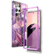 Galaxy S22 Ultra Cosmo Case - Marble Purple