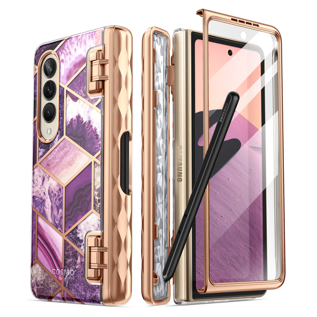 Galaxy Z Fold4 Cosmo Pro - Marble Purple