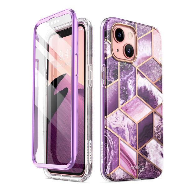 iPhone 13 mini Cosmo Case - Marble Purple