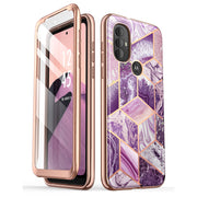 Moto G Power Cosmo Case-Marble Purple