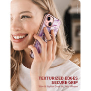 iPhone 13 Cosmo Snap Case - Marble Purple