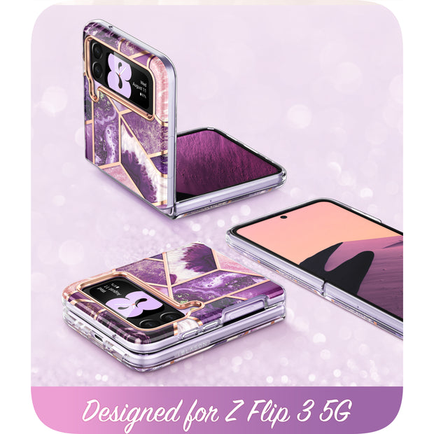 Galaxy Z Flip3 Cosmo(open box) - Marble Purple