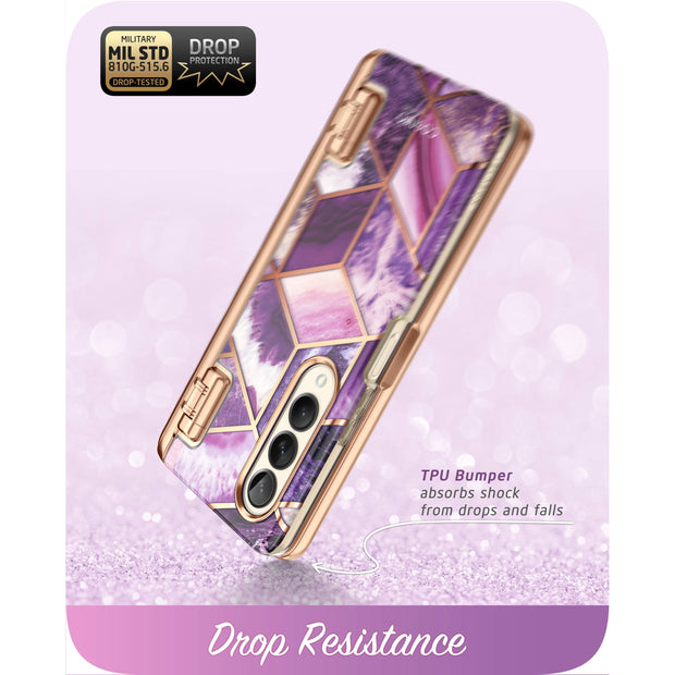 Galaxy Z Fold4 Cosmo Pro - Marble Purple