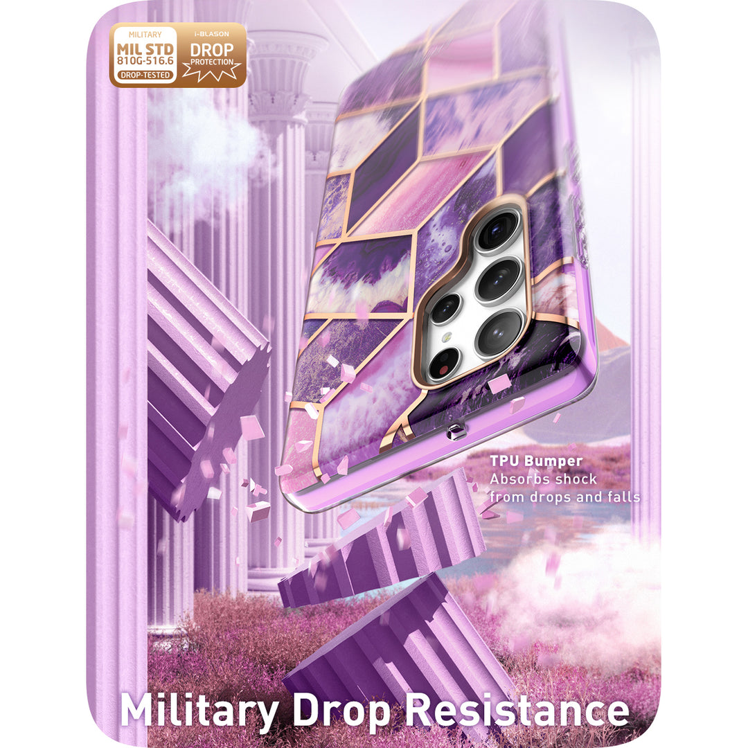 【色: 紫】i-BLASON Galaxy S23Ultra 5G 2023 ケ Galaxy S23 Ultra | Cosmo Case | i-Blason