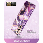 Galaxy S21 FE Cosmo Case- Marble Purple