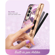 Galaxy Z Fold4 Cosmo Pro - Marble Purple