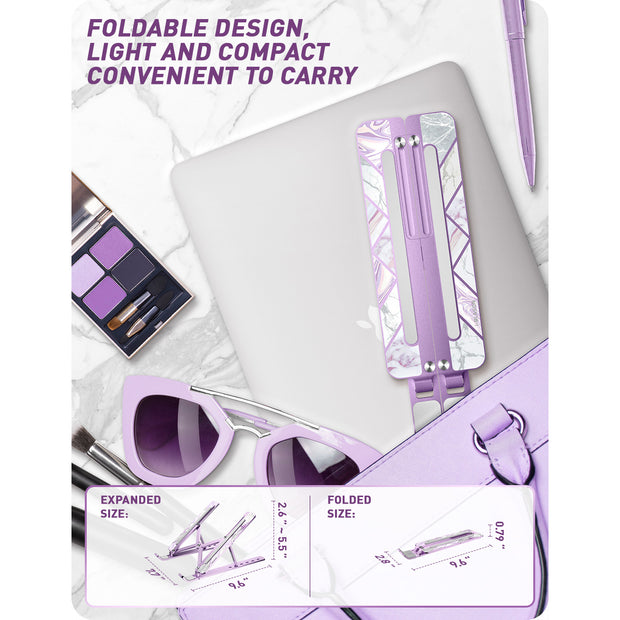 Cosmo Laptop Stand -Marble Purple