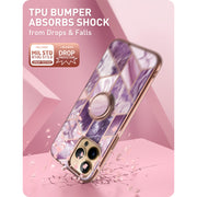 iPhone 13 Pro Cosmo Snap Case - Marble Purple