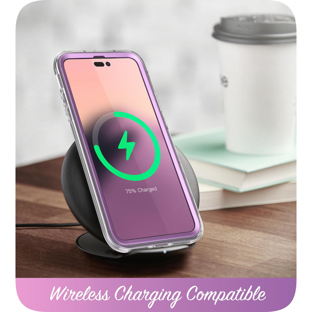 iPhone 14 Pro Cosmo Case - Marble Purple