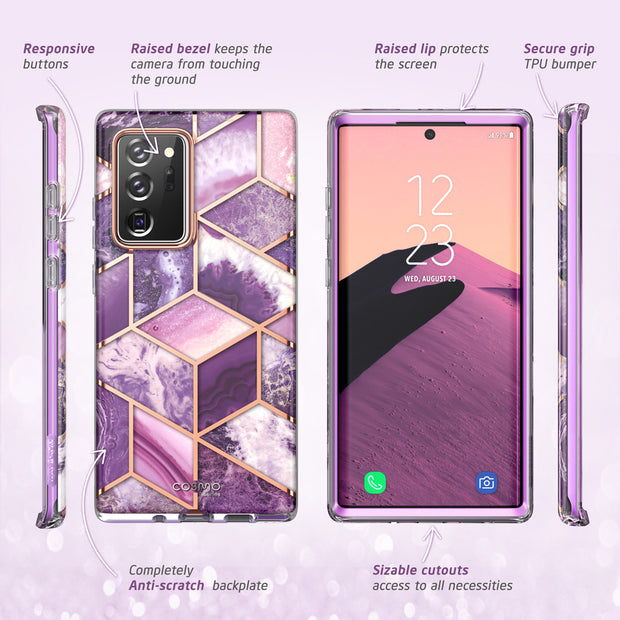 Galaxy Note20 Ultra Cosmo Case - Marble Purple