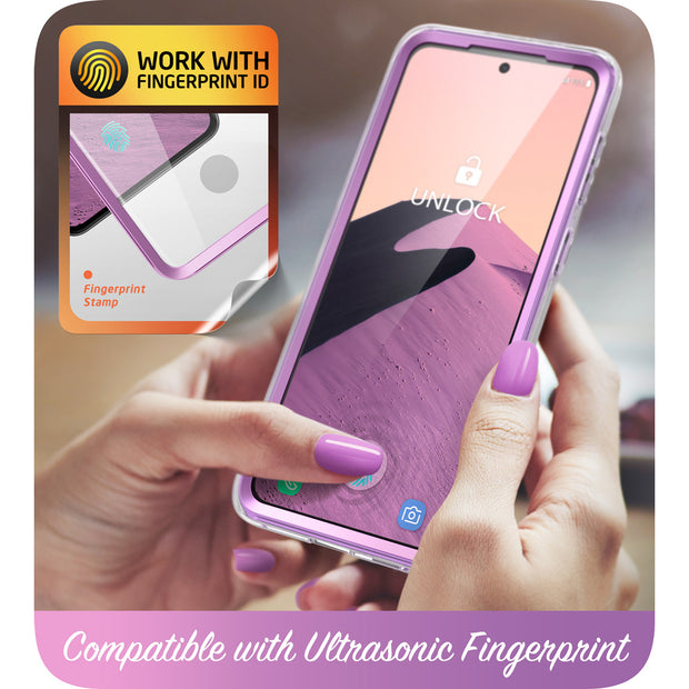 Galaxy S21 FE Cosmo Case- Marble Purple