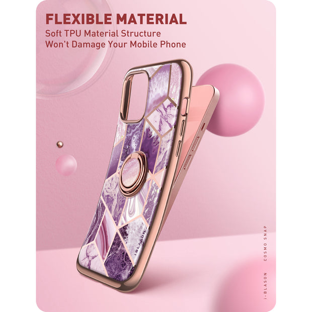 iPhone 13 Cosmo Snap Case(open box) - Marble Purple