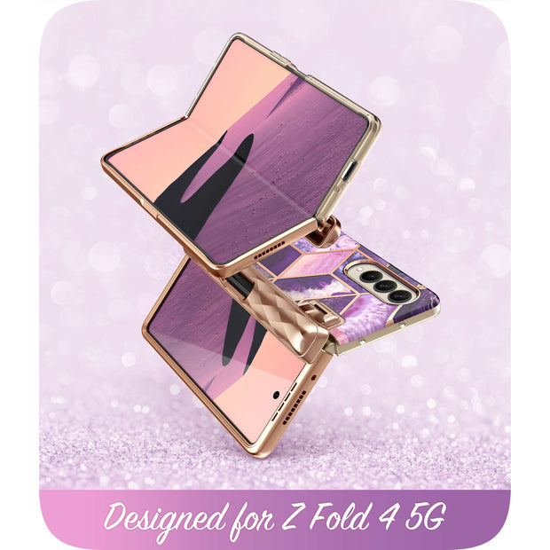 Galaxy Z Fold4 Cosmo Pro - Marble Purple