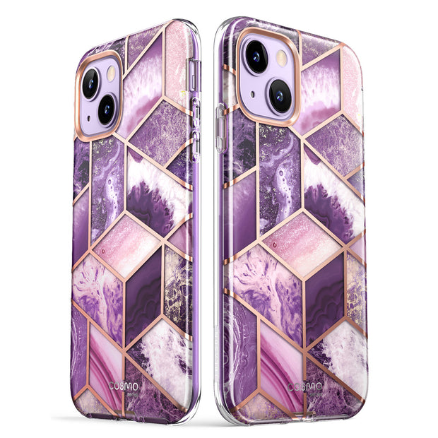 iPhone 14 Cosmo Case - Marble Purple