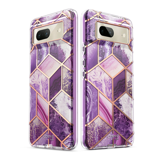 Google Pixel 7 Cosmo Case  - Marble Purple