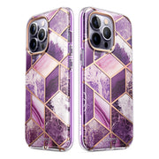 iPhone 14 Pro Cosmo Case - Marble Purple