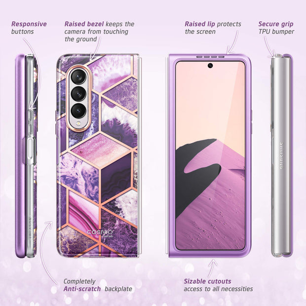 Galaxy Z Fold3 Cosmo -Marble Purple