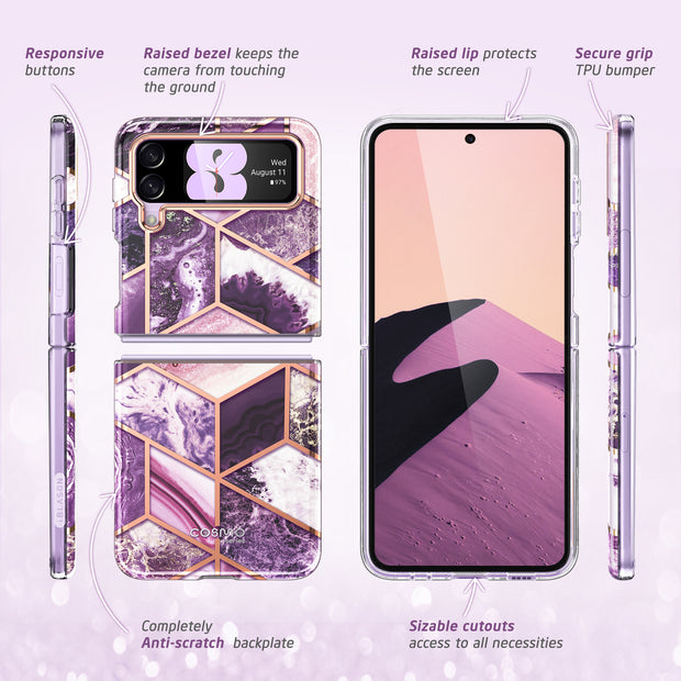 Galaxy Z Flip3 Cosmo - Marble Purple