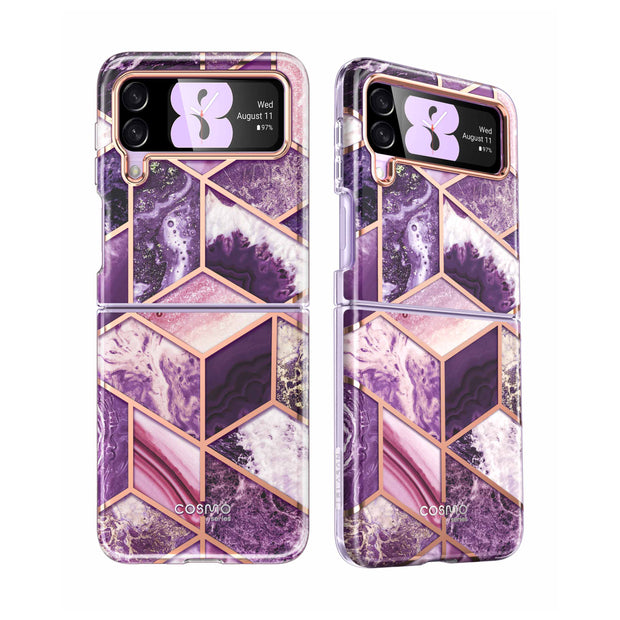 Galaxy Z Flip4 Cosmo - Marble Purple