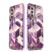 Moto G Stylus 5G (2022) Cosmo Case(open box)-Marble Purple