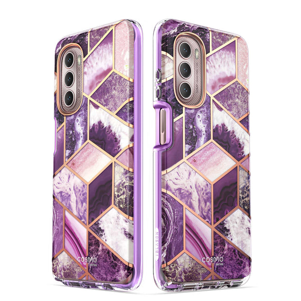 Moto G Stylus 5G (2022) Cosmo Case(open box)-Marble Purple