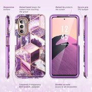 Moto G Stylus 5G (2022) Cosmo Case(open box)-Marble Purple