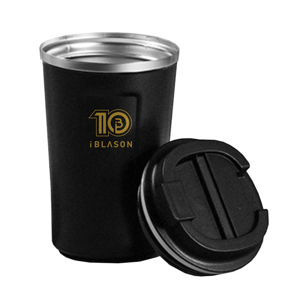 Black Infinite Mug - 16 Oz Coffee Mug - Insulated Ceramic Coffee