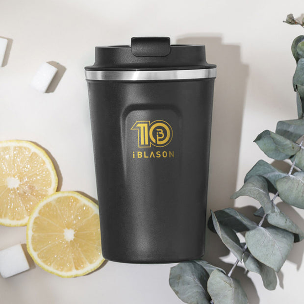 Stylish anthracite thermal travel mug I Blaser