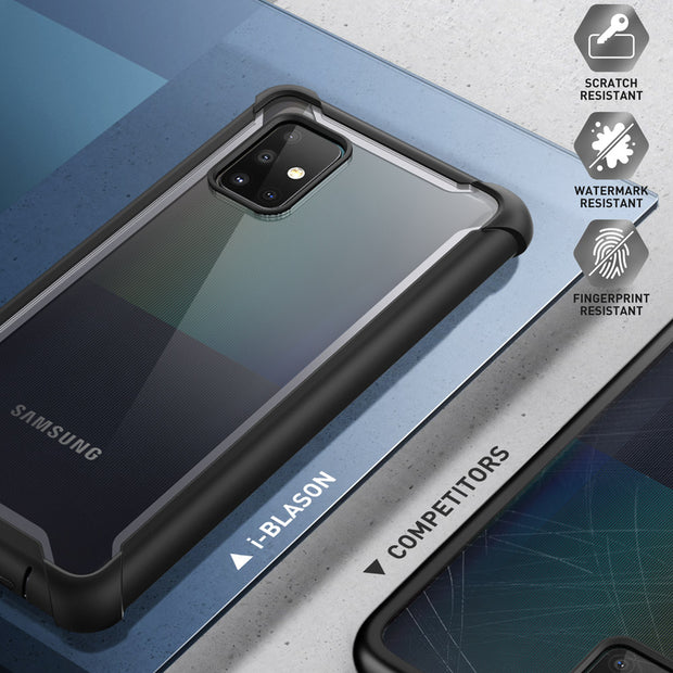 Galaxy A71 5G Ares Clear Rugged Case - Black