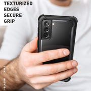 Galaxy S21 Ares Clear Rugged Case - Black