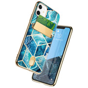 iPhone 11 Cosmo Wallet Case(open box)-Ocean Blue