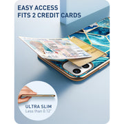 iPhone 11 Cosmo Wallet Case(open box)-Ocean Blue