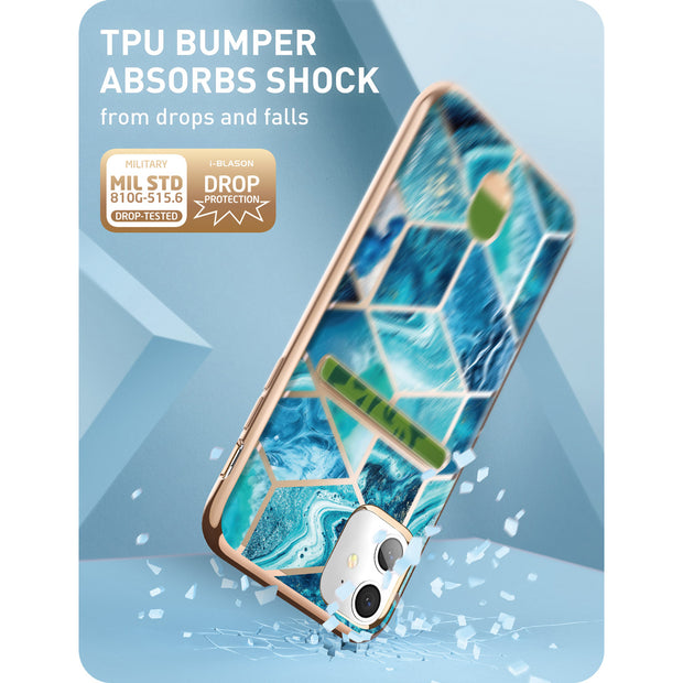 iPhone 11 Cosmo Wallet Case(open box)-Ocean Blue