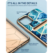 iPhone 11 Cosmo Wallet Case(open box)-Ocean Blue