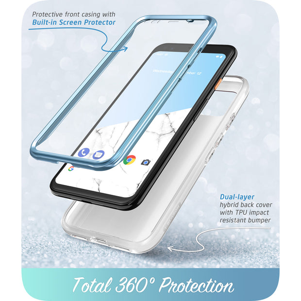 Google Pixel 4 XL Cosmo Case-Marble Blue