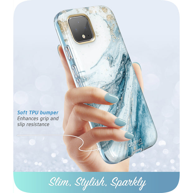 Google Pixel 4 XL Cosmo Case-Marble Blue
