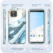 Google Pixel 4 XL Cosmo Case-Marble Blue